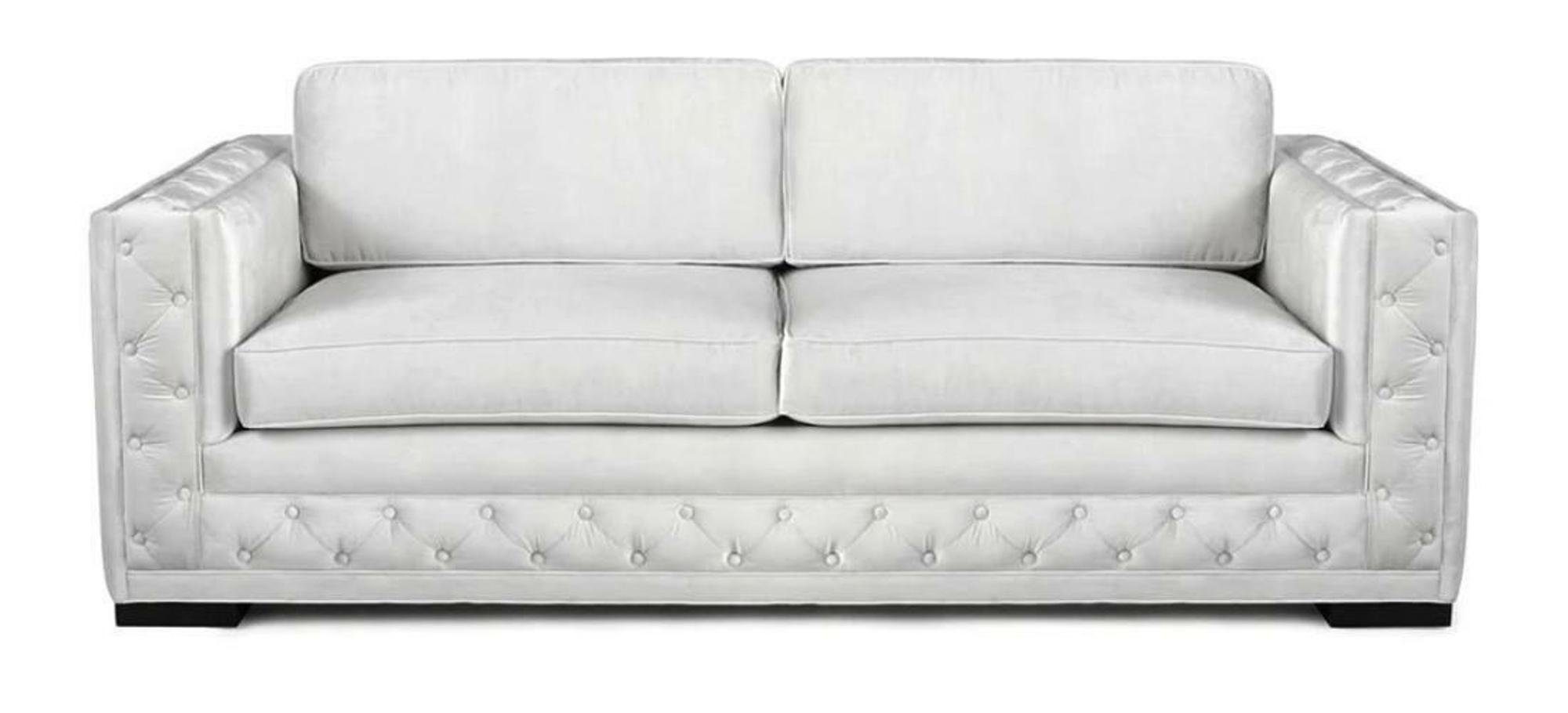 Kreative JVmoebel Textil Modern Sofa Chesterfield Couchen Chesterfield-Sofa, Möbel Weiß Design Neu