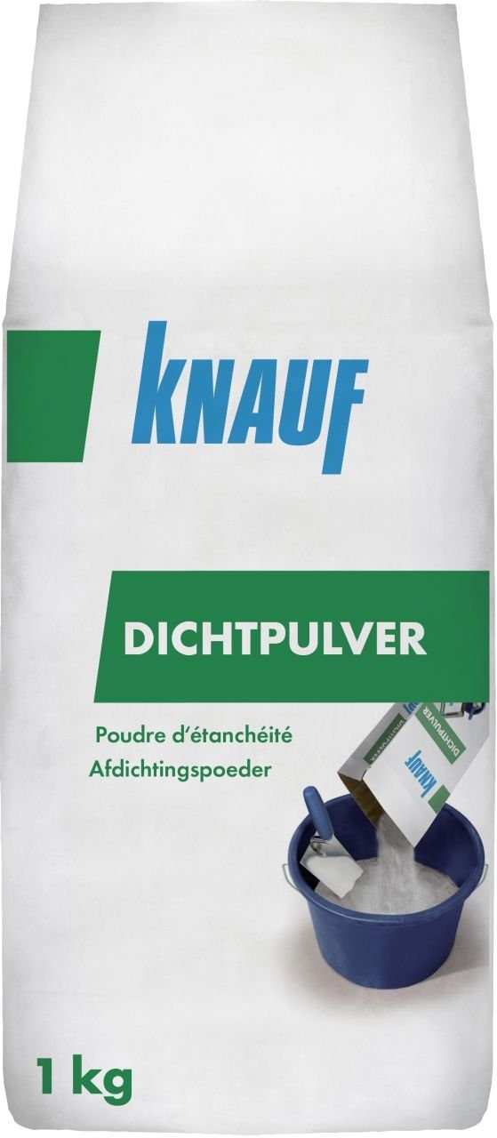 KNAUF Gips-Kalk-Putz Knauf Dichtpulver zementgrau, 1 kg