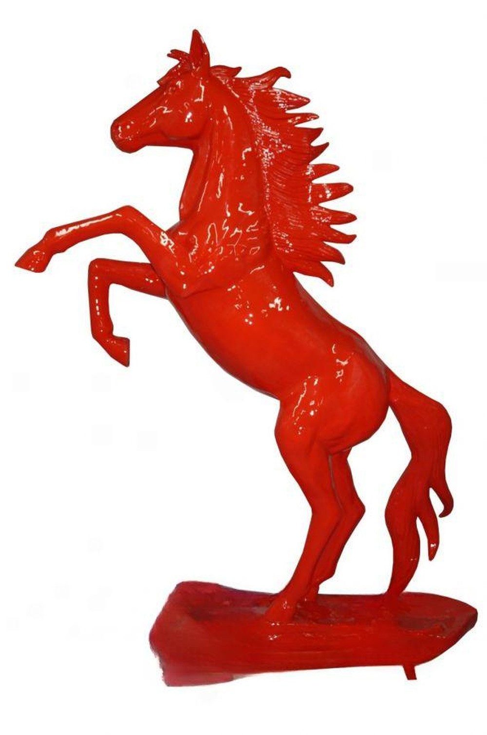 JVmoebel Dekoobjekt Pegasus Figur aus Polyresin in Silber mit detailreicher Verarbeitung, Made in Europa