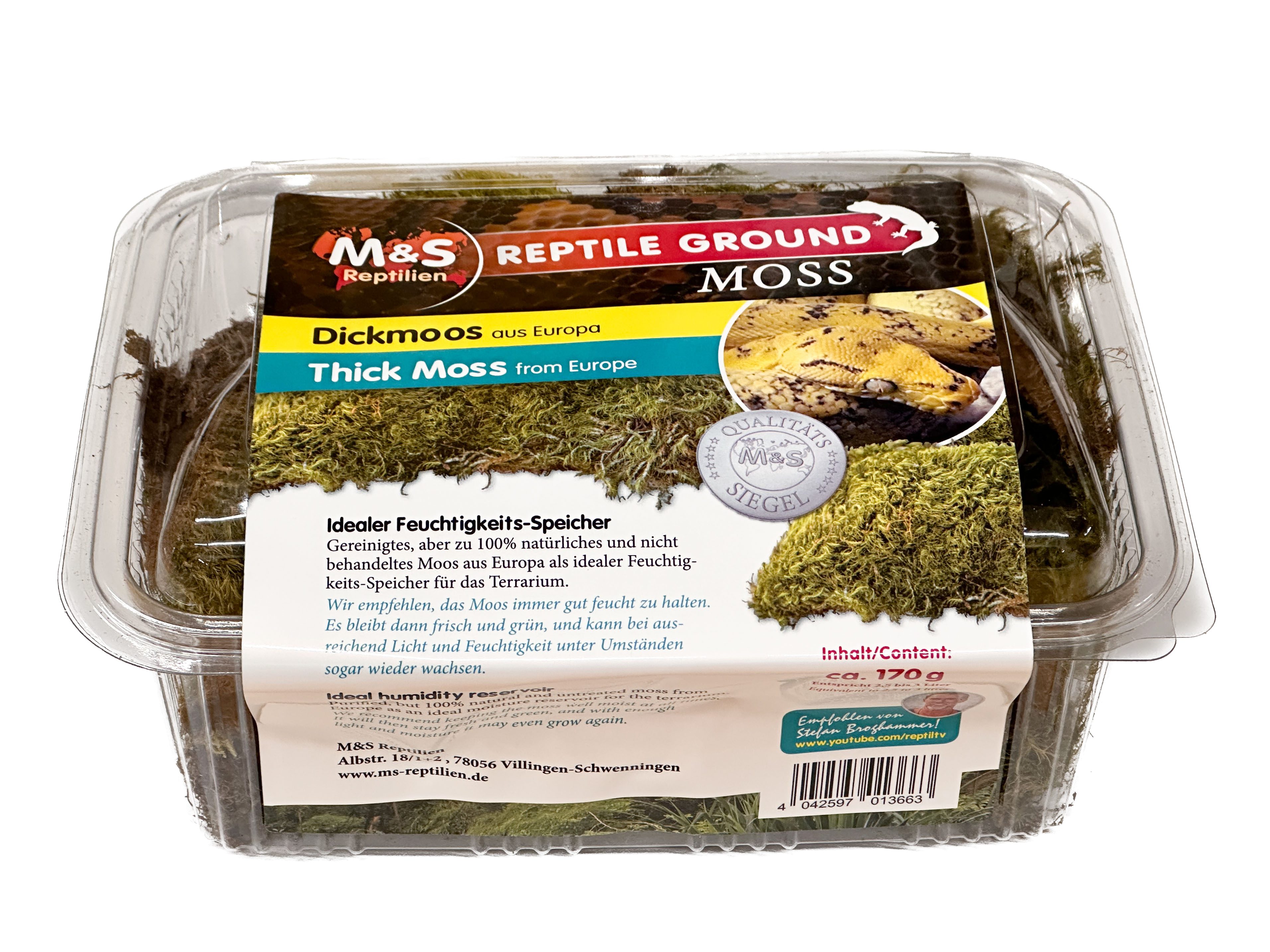 M&S Reptilien Terrarium Dickmoos (ca. 2,5 l)