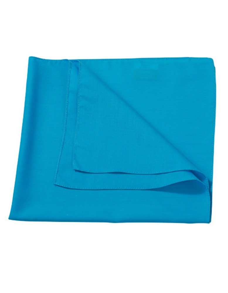 Baumwolle Bandana Halstuch, und Kopftuch Design Goodman Bandana Polyester Turquoise aus