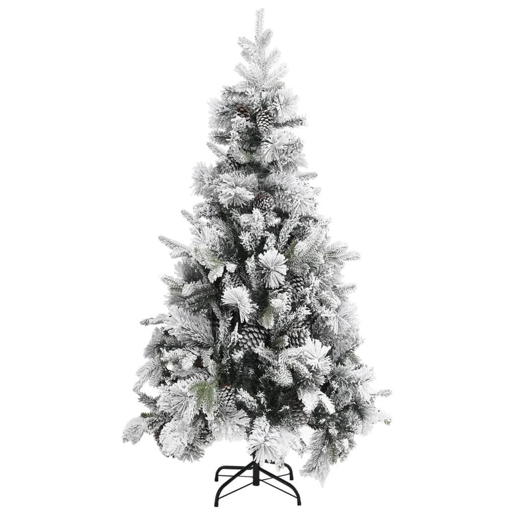 225 & mit cm PE Künstlicher furnicato Zapfen Weihnachtsbaum Beschneit PVC Weihnachtsbaum