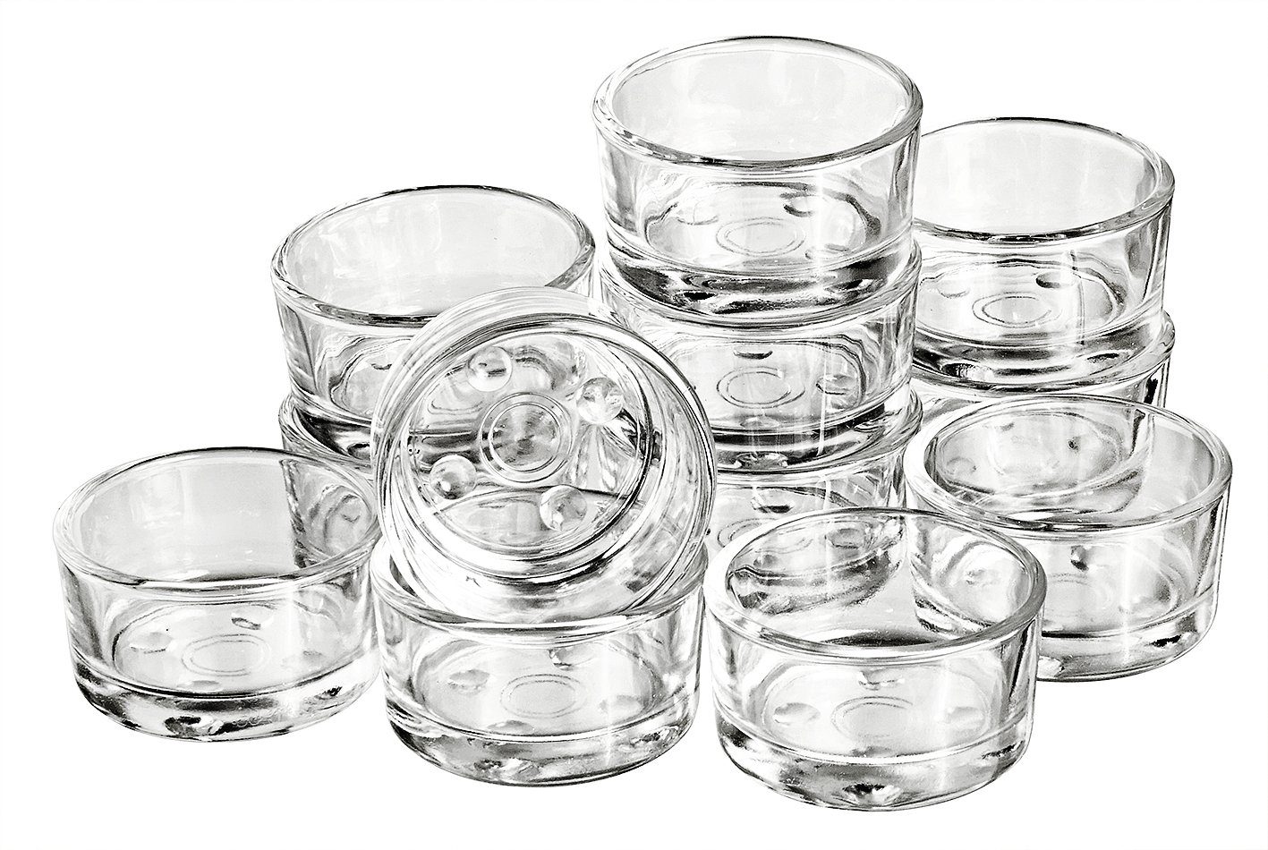 VBS XXL Teelichthalter Teelichtgläser klar, 12 Stück günstig online kaufen