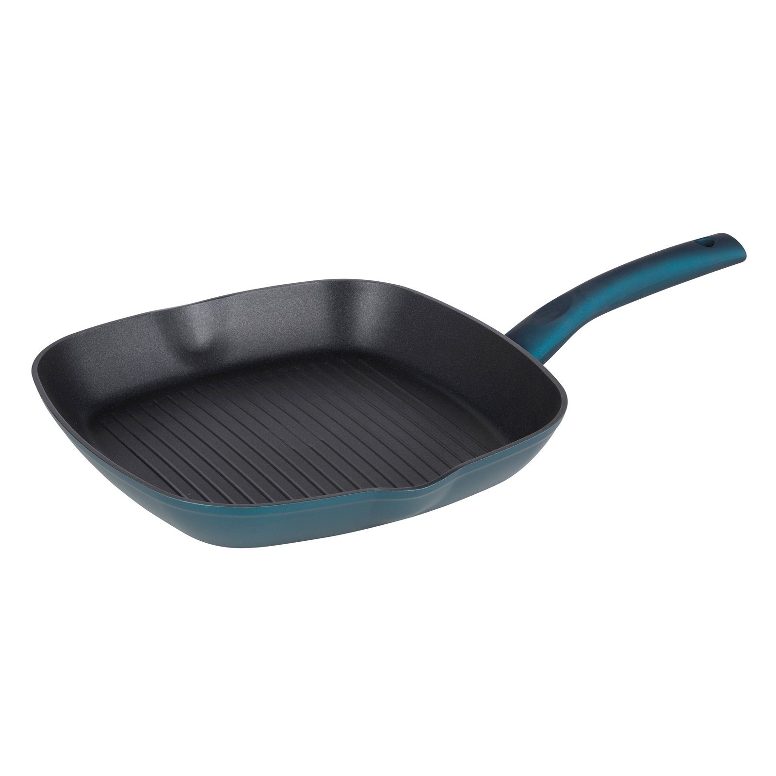 Michelino Grillpfanne Grillpfanne 24 cm Quadratisch Nora, Aluminium (Stück, 1-tlg., 1 Pfanne ohne Deckel), perfekte Hitzeverteilung, gesundes, fettarmes Braten