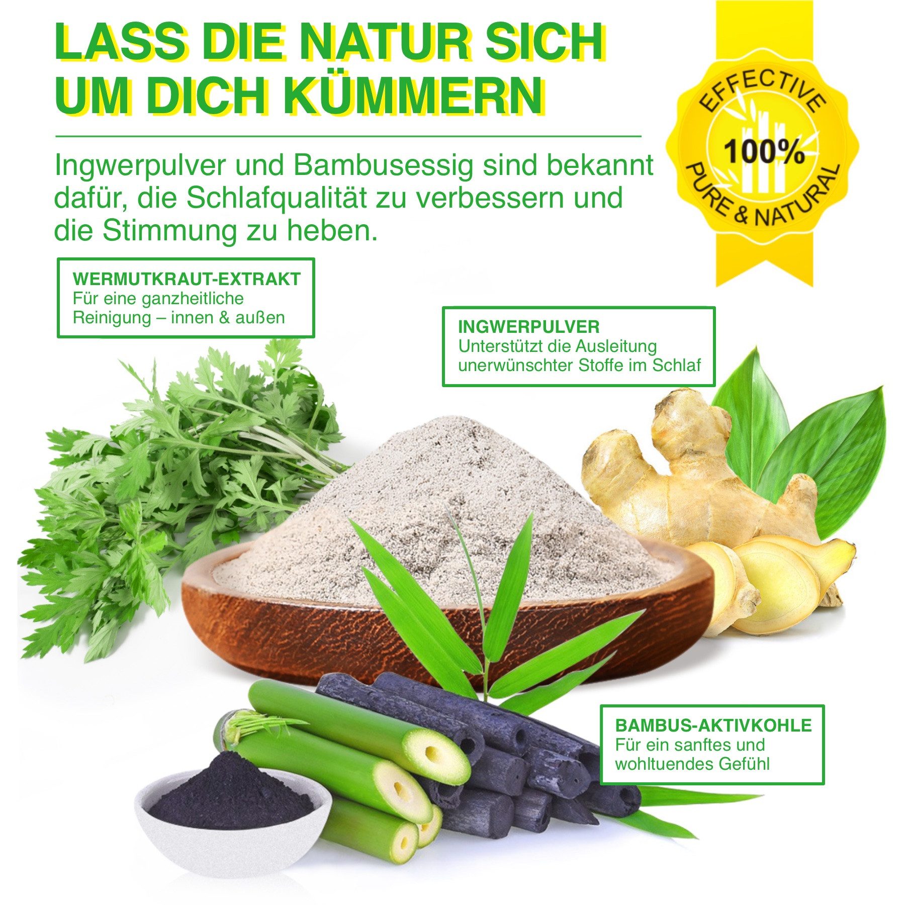 ALIVER Fußmaske Fußpflaster Entgiftungspflaster Bambusessig Ingwer Extrakt, 1-tlg., Entgiften, Fußpflege, Hautpflege – Bild 4 von 5