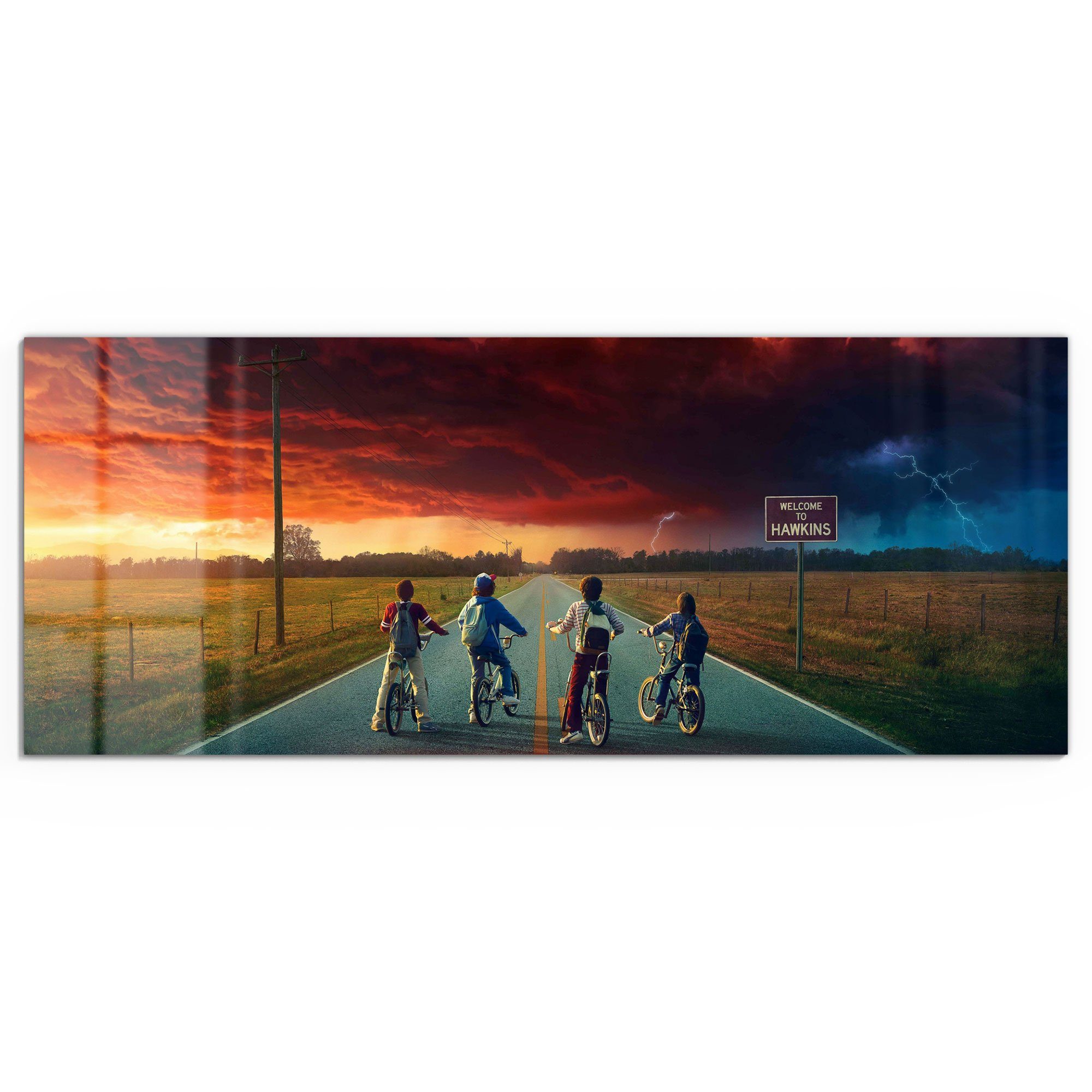 DEQORI Glasbild 'Stranger Things Mystisch', 'Stranger günstig online kaufen