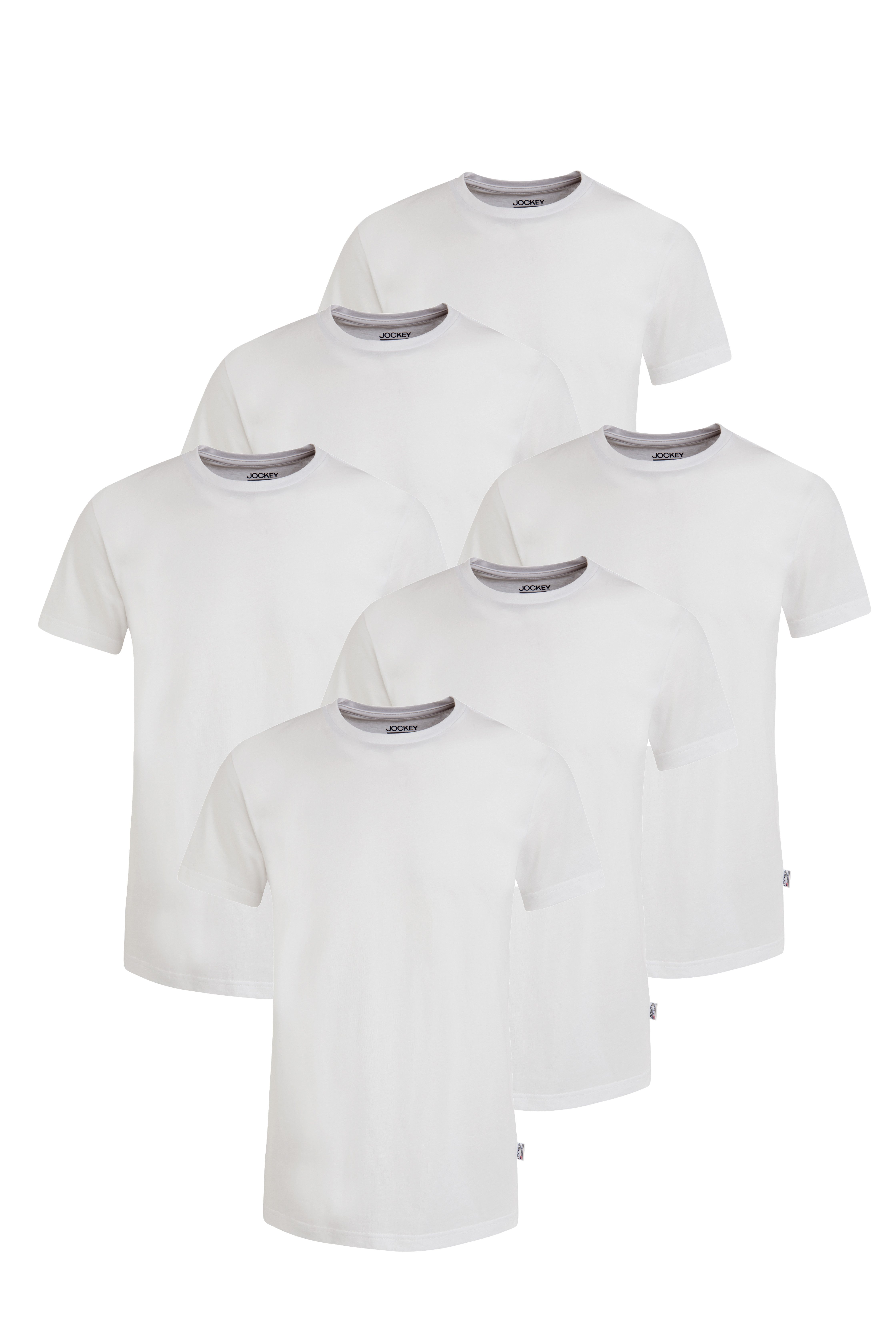 Jockey American-Shirt American T-Shirt (6er Pack) flache Nähte, Relaxed Fit günstig online kaufen
