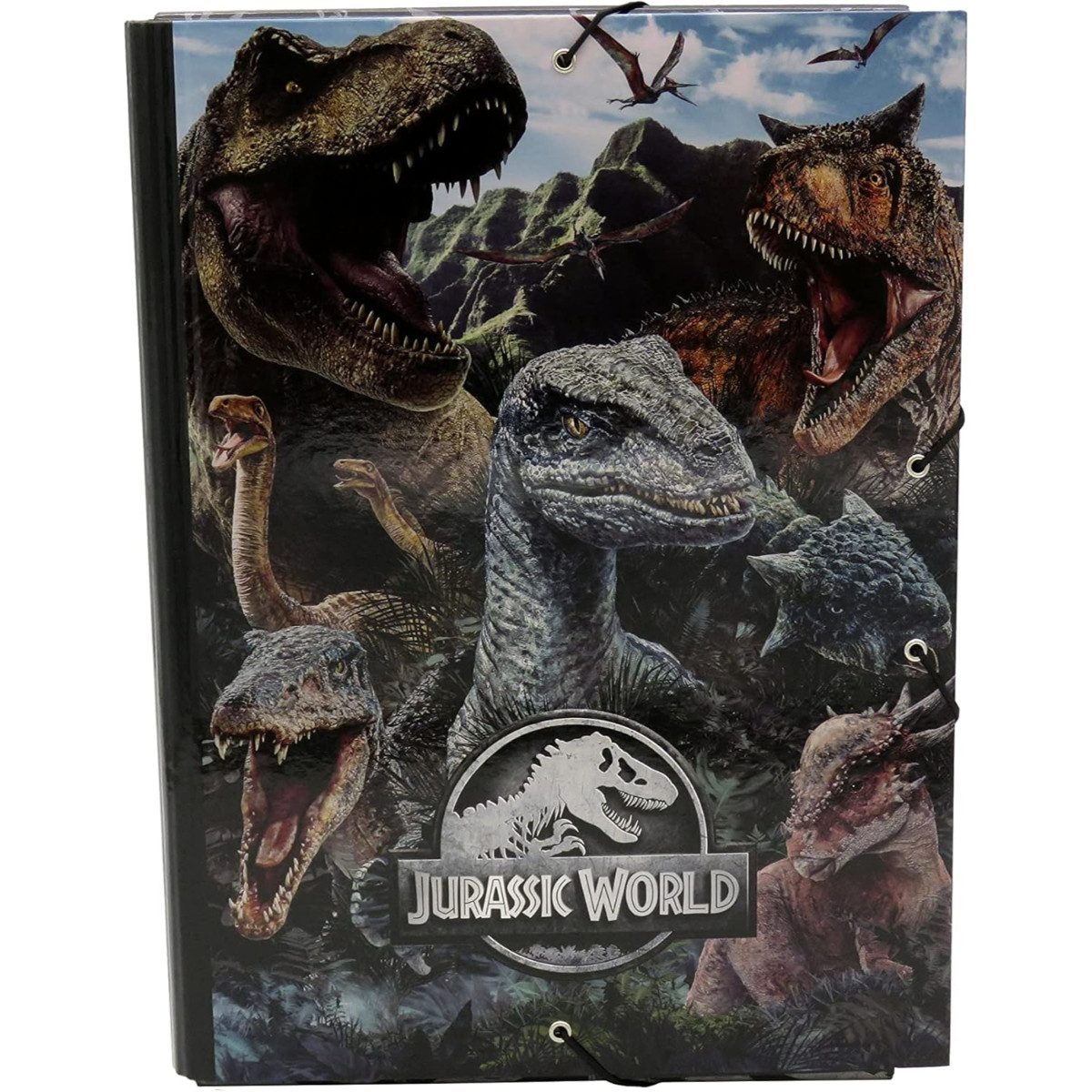 Jurassic World Organisationsmappe Ordner mit Klappen A4 Dokumentenmappe Schulordner – Bild 3 von 5