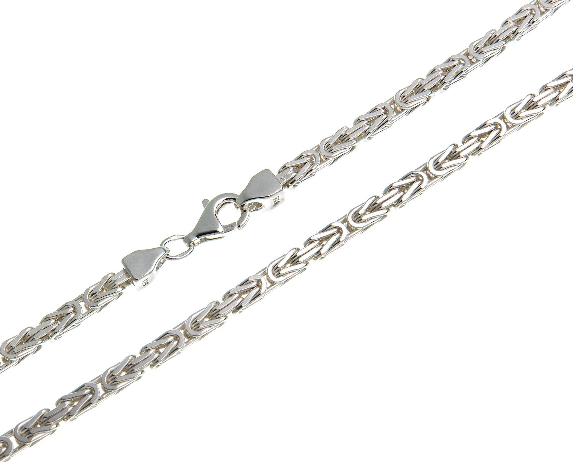 2. Bild von Silberkettenstore Silberarmband Königskette Armband 3mm, 925 Silber, 16-25cm