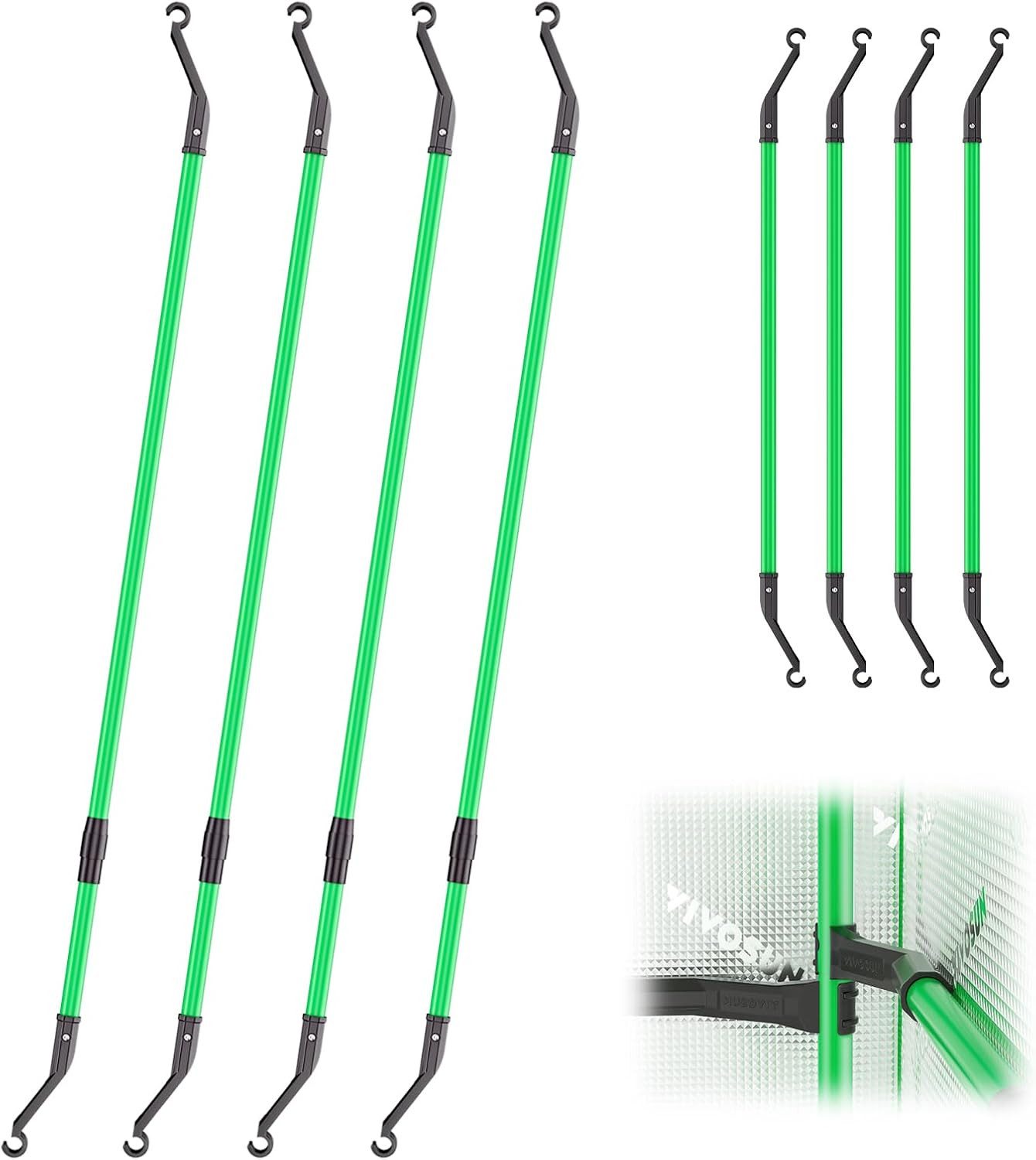 VIVOSUN Stabilisierungsprofil VIVOSUN High CFM Stangen Set 60-120 cm für Growbox und Growzelt