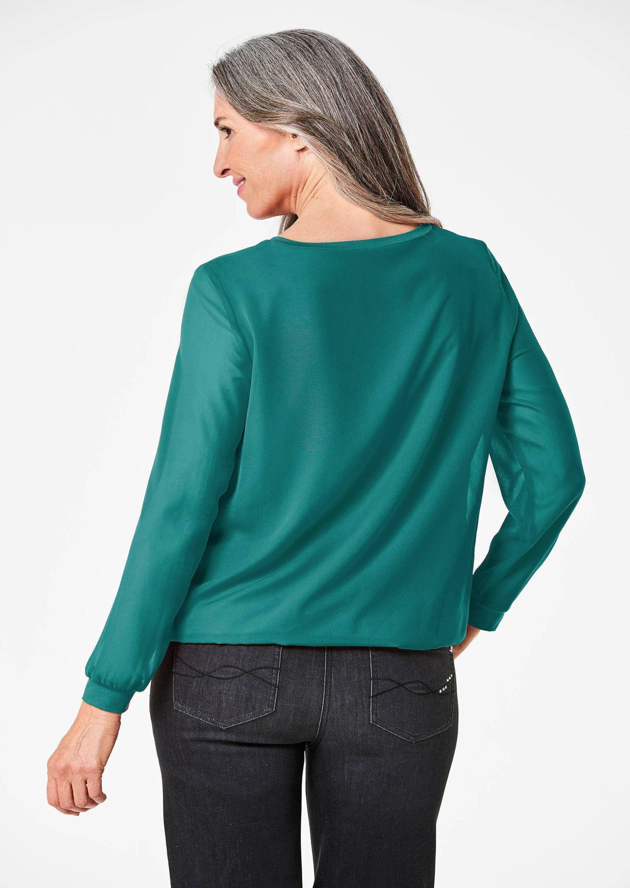 GOLDNER Klassische Bluse Schlupfbluse