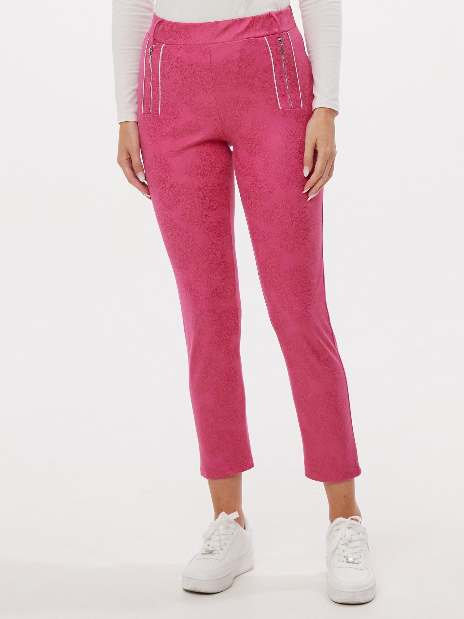 MONACO blue Lederimitathose 7/8 Hose Körpernah günstig online kaufen