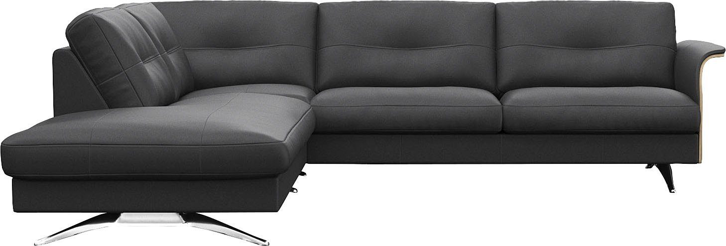 FLEXLUX Ecksofa Glow, super bequem durch hochwertigem Sitzaufbau mit Federkern, L-Form, Skandinavisches Design, In hochwertiger Verarbeitung