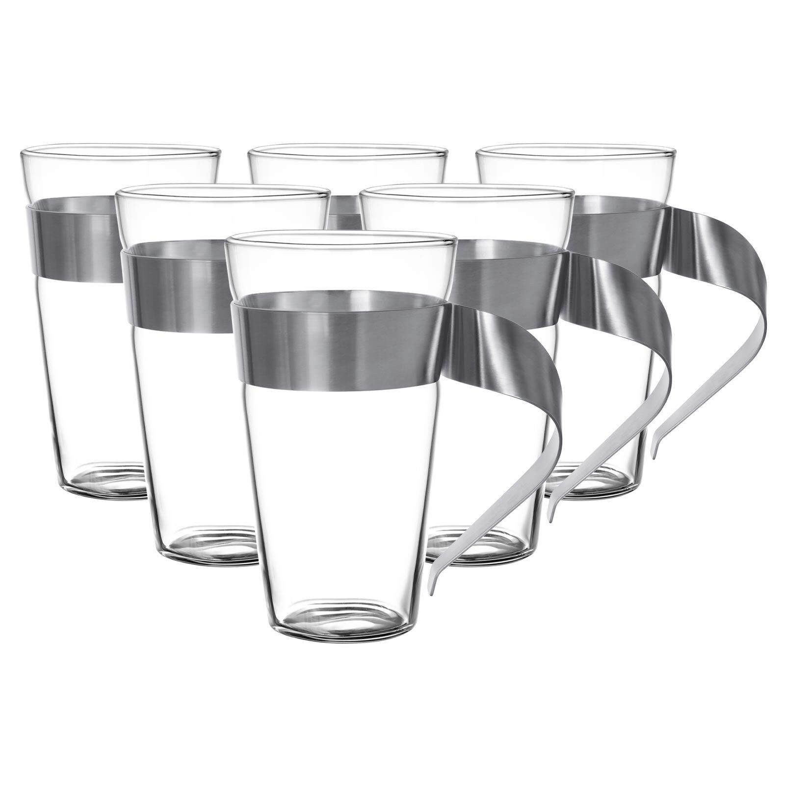 Villeroy & Boch Latte-Macchiato-Glas NewWave Latte-Macchiato-Gläser 300 ml 6er Set, 6-tlg., Glas