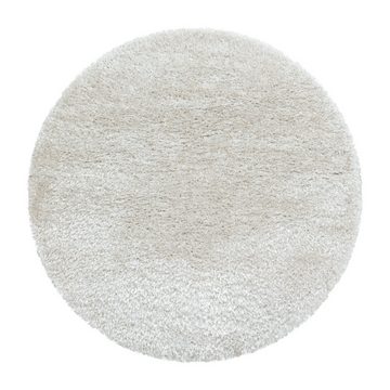 Teppich Unicolor - Einfarbig, Teppium, Rechteckig, Höhe: 50 mm, Teppich Wohnzimmer Einfarbig Langflor Shaggy Flauschig Weich