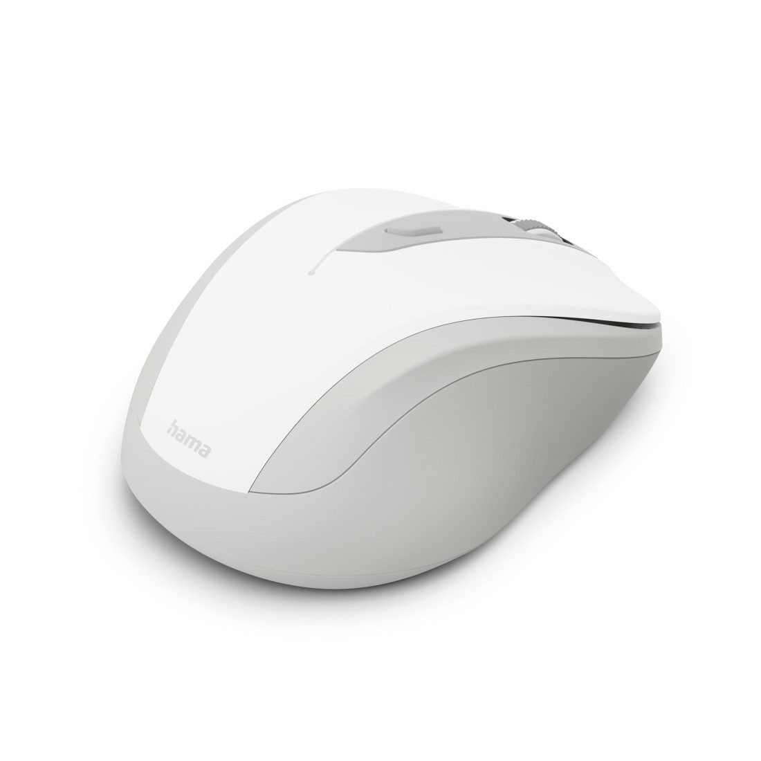 Hama Funkmaus WM-400 ergonomisch optisch 6 Tasten leise Maus (Funk, Ergonomisch, flüsterleise, 6 Tasten, DPI-Schalter, USB-Empfänger)