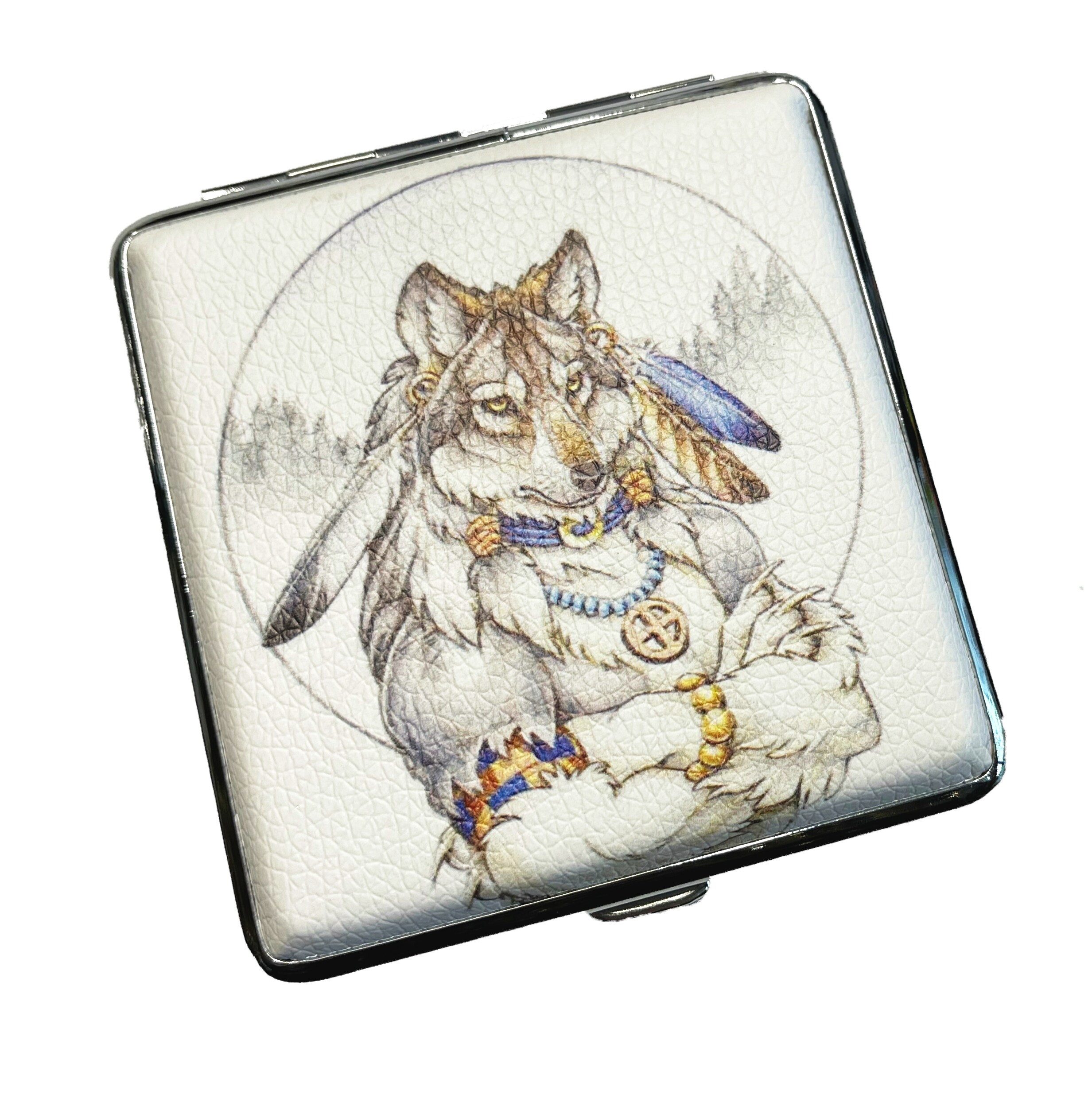 Westernlifestyle Aufbewahrungsbox Zigarettenetui Wolf Adler günstig online kaufen