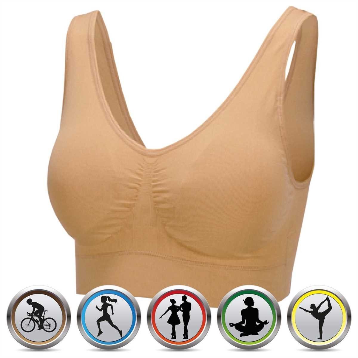Bestlivings T-Shirt-BH (Set, 1-tlg) Damen Basic Wohlfühl BH Seamless BH Bralette