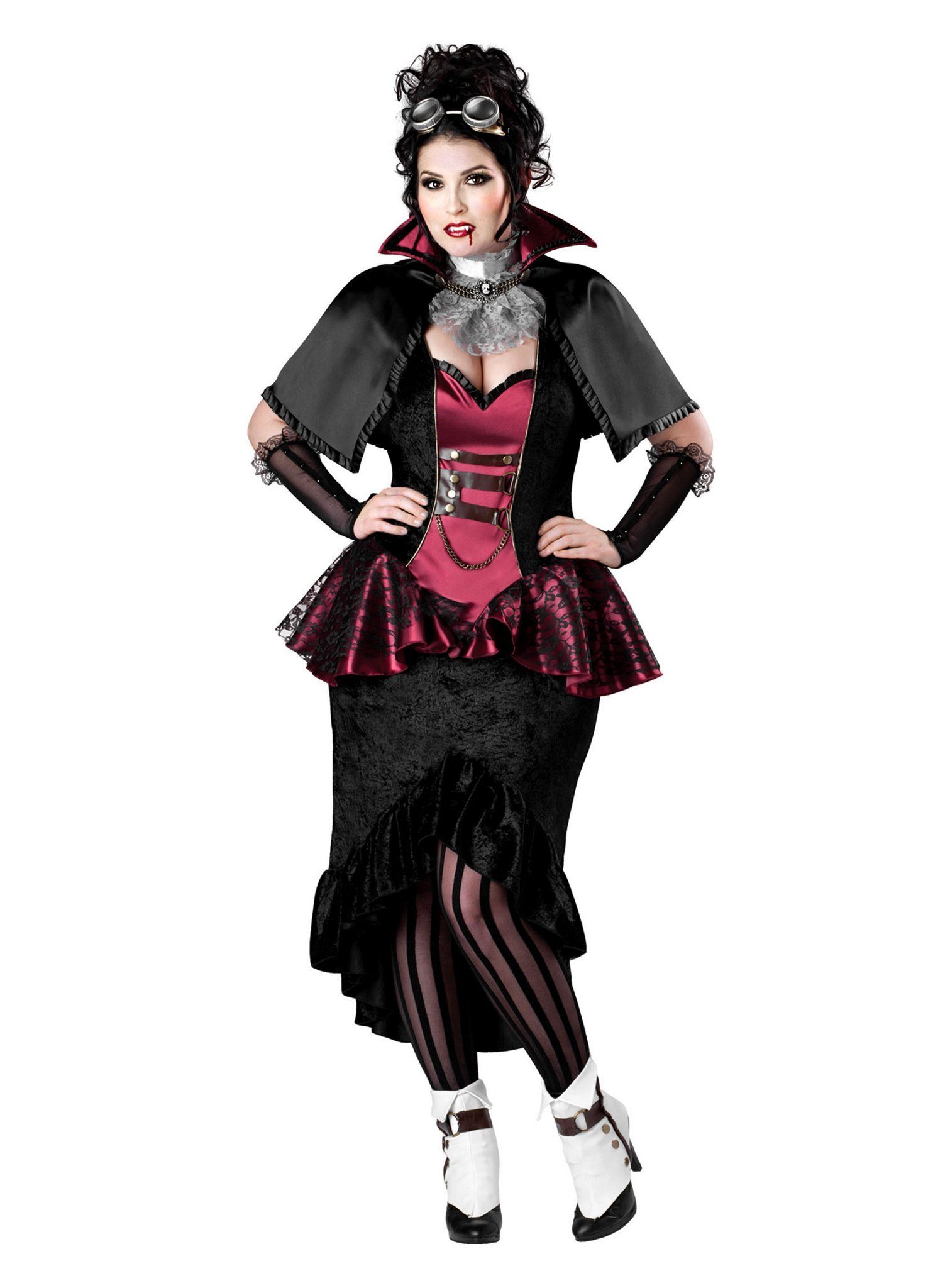 In Character Vampir-Kostüm Steampunk Vampir Lady
