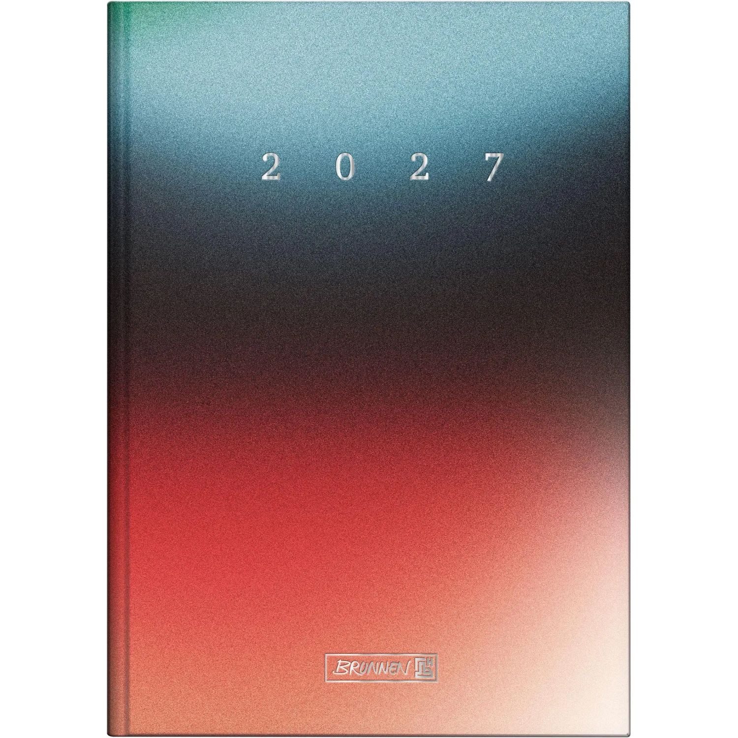Baier & Schneider Taschenkalender BRUNNEN 1079512017 Buchkalender Mod. 795 2027 "Redblue" A5, Papier