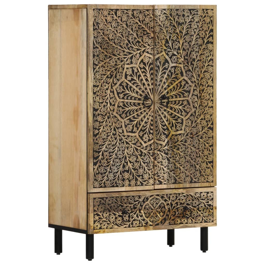 vidaXL Highboard, Highboard 60x33x100 cm Massivholz Mango
