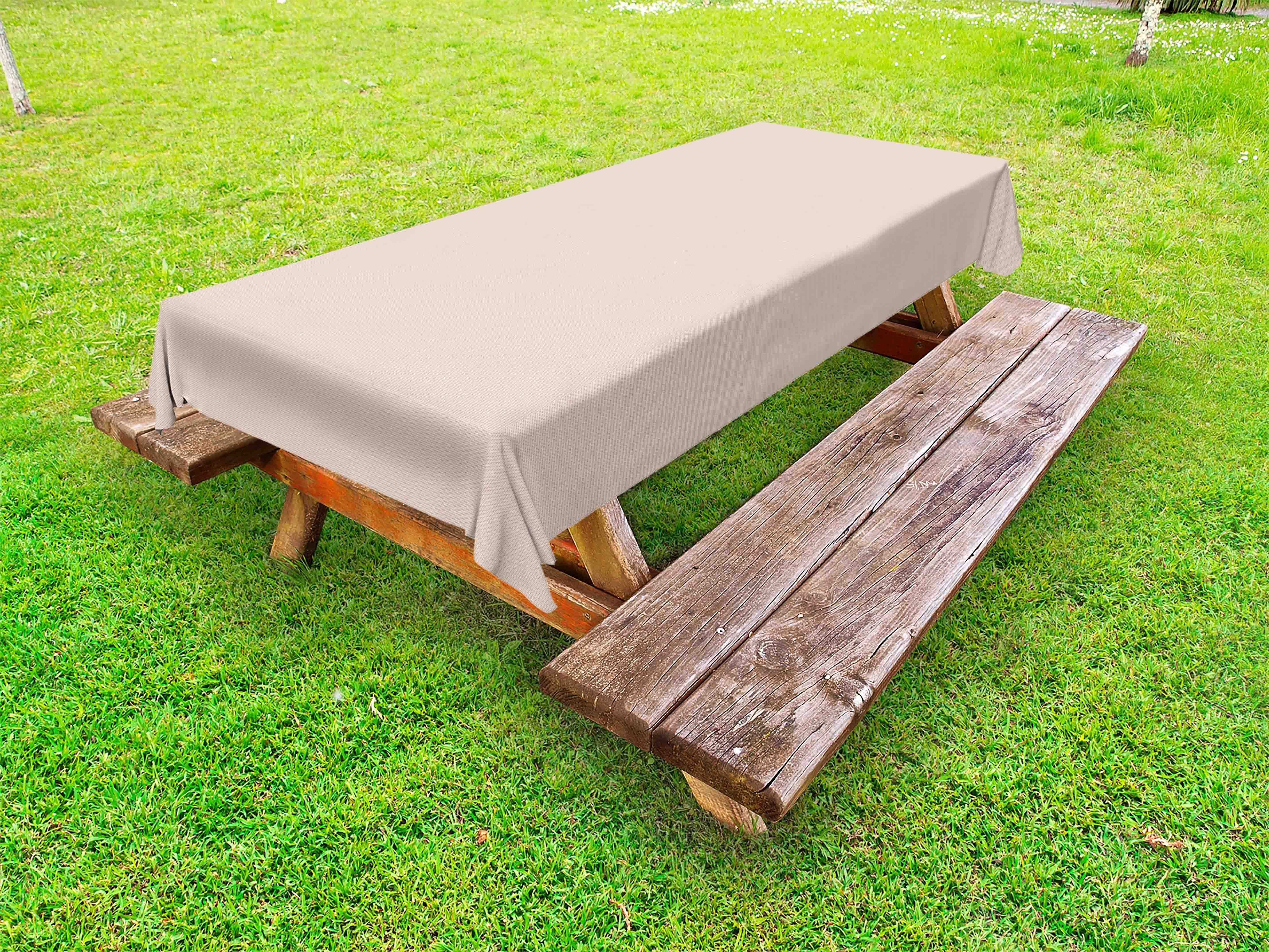 Einfache neutrale Picknick-Tischdecke, dekorative Tischdecke waschbare Abakuhaus Farbe Muster Gepunktete