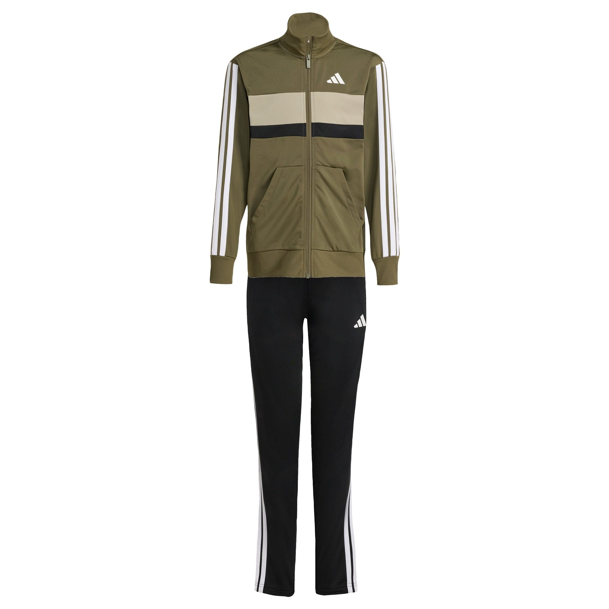 Olive Strata / White