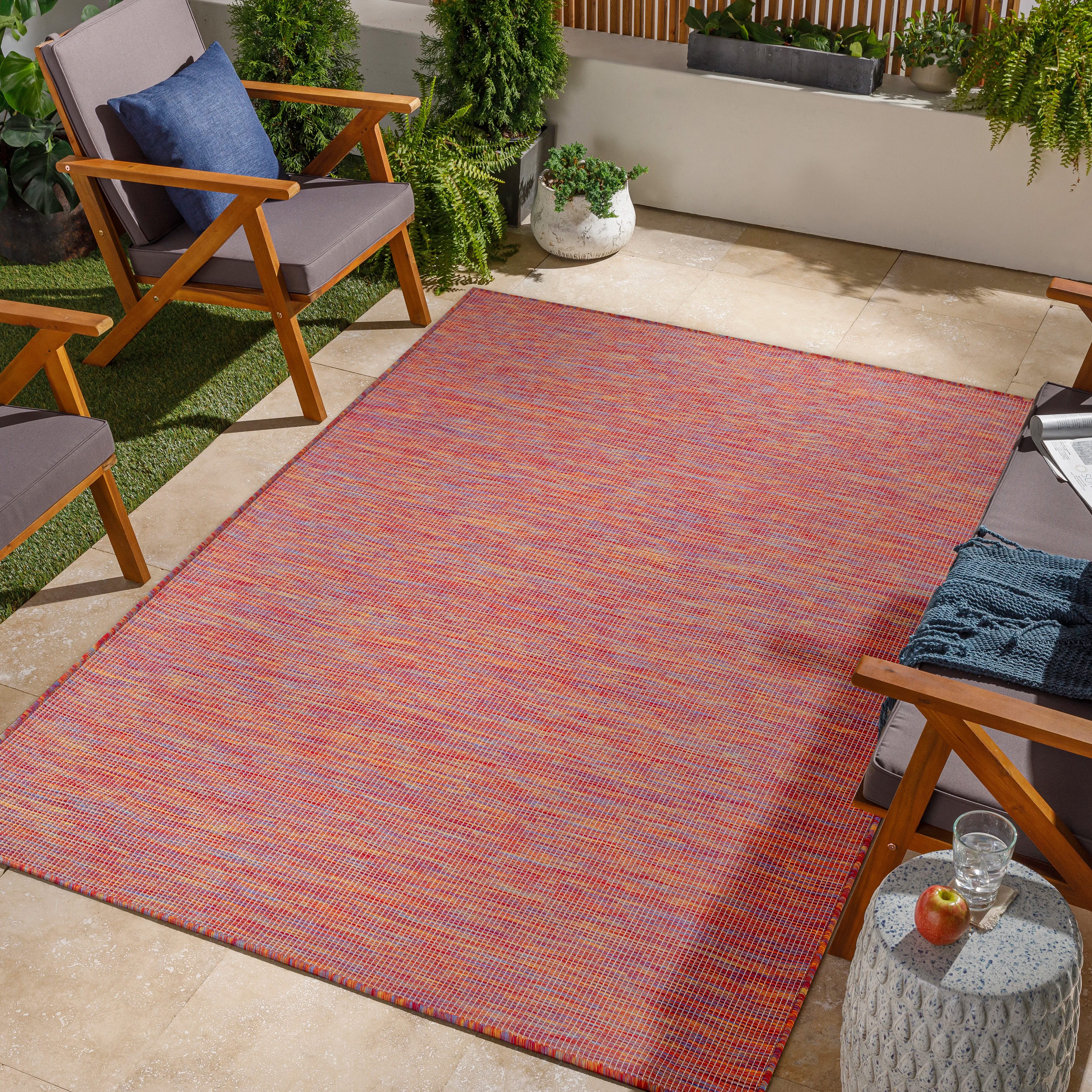 Jimri Outdoorteppich Key West, Rechteckig, Outdoor Teppich Balkonteppich Terassenteppich