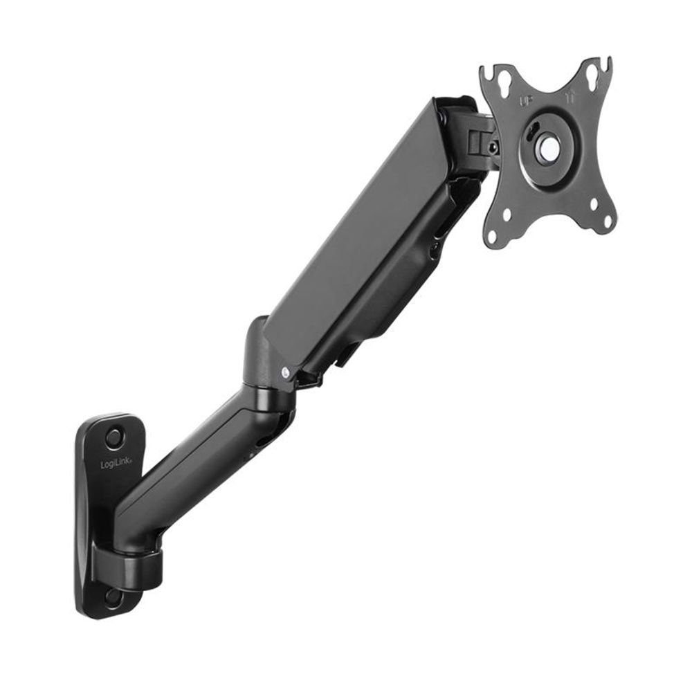 LogiLink Wandhalterung BP0145, (für 17 - 32 Zoll Bildschim, mit Gasdruckfeder, max 9 kg, Schwarz)