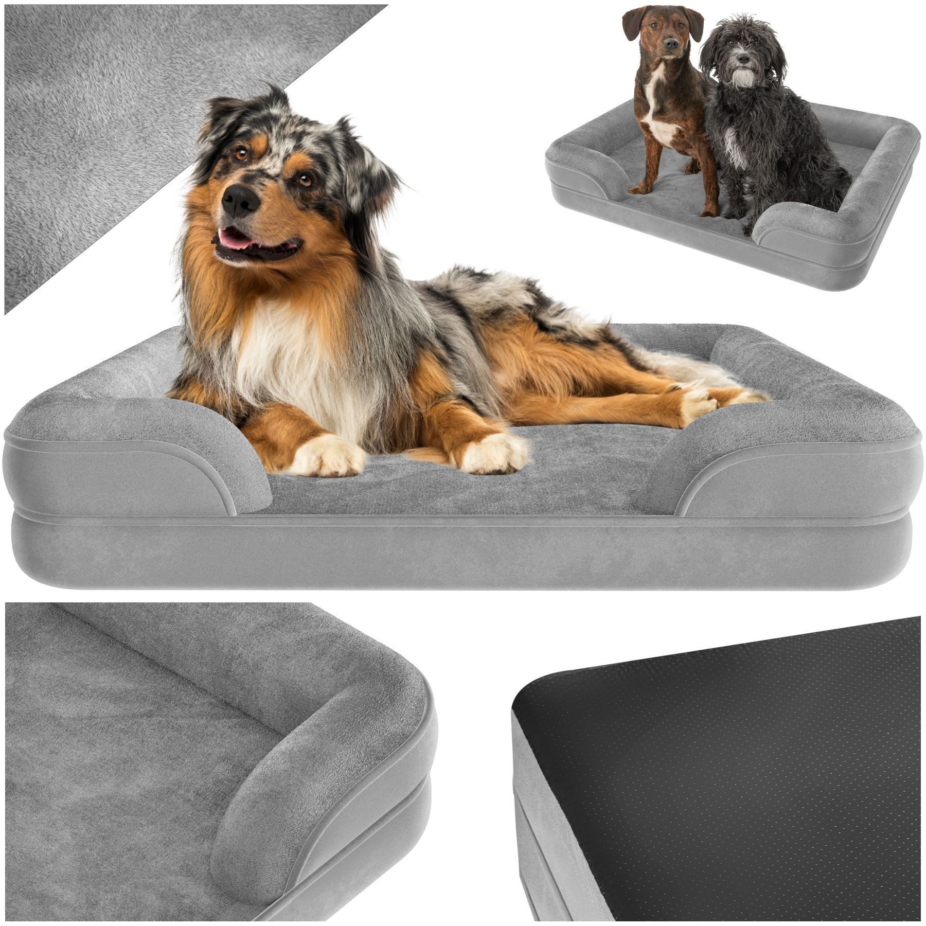 tectake Hundematte Orthopädisches Hundebett, mit abnehmbarem, günstig online kaufen