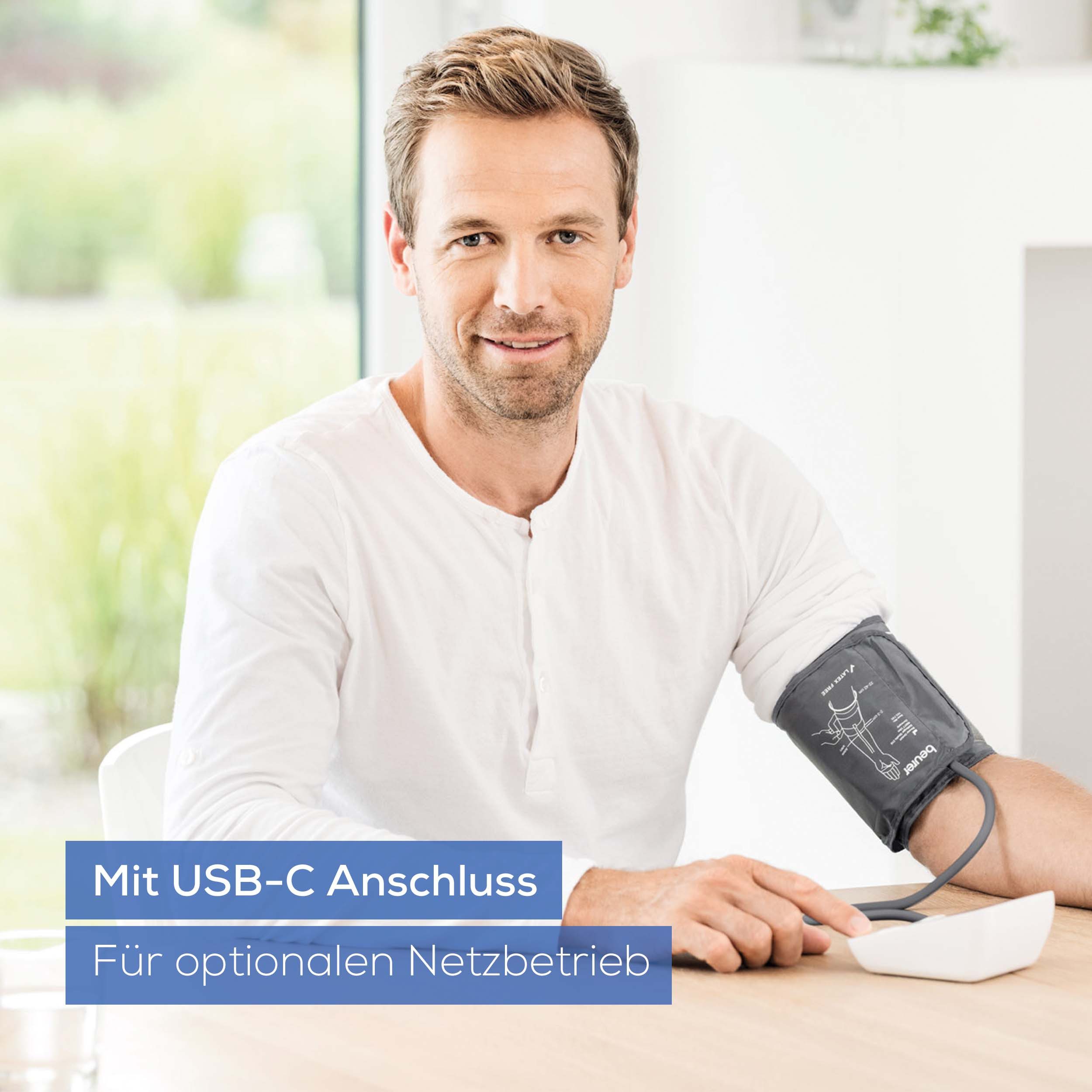 BEURER Oberarm-Blutdruckmessgerät BM 27+ mit Arrhythmie-Erkennung und farbiger Messergebnis-Skala, mit Manschetten-Sitzkontrolle und farbiger Messergebnis-Skala