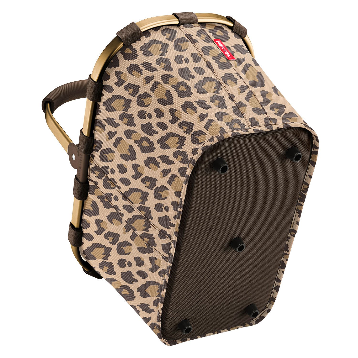 REISENTHEL® Einkaufskorb carrybag frame leo macchiato, recyceltes Polyestergewebe - schnell flach zusammenlegbar – Bild 3 von 5