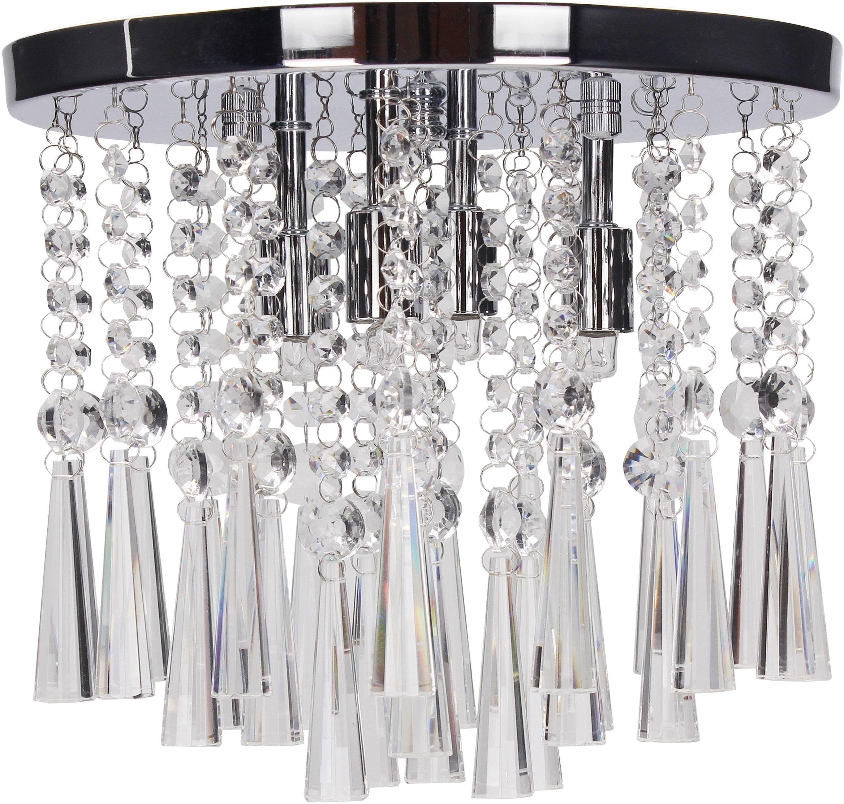 SPOT Leuchtmittel Warmweiß, LUXORIA, Deckenleuchte wechselbar, hochwertig Kristallglas, Echtes dekorativ, LED-Leuchtmittel inklusive, Light