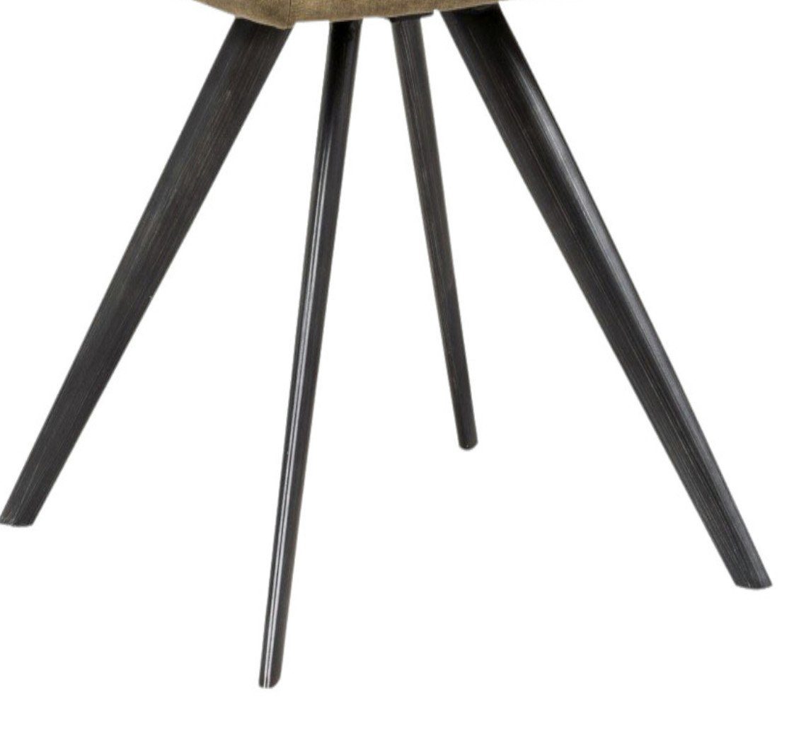 Junado® Armlehnstuhl Marko, Trendiger moosgrün mit Polsterung, Sitzhöhe 180 um Drehstuhl Grad, 49cm drehbar