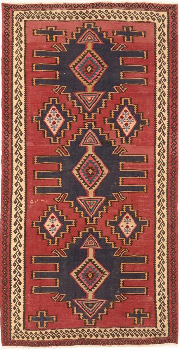 Orientteppich Kelim Fars Azerbaijan Antik mm 4 Höhe: rechteckig, Trading, Orientteppich, Handgewebter 164x317 Nain
