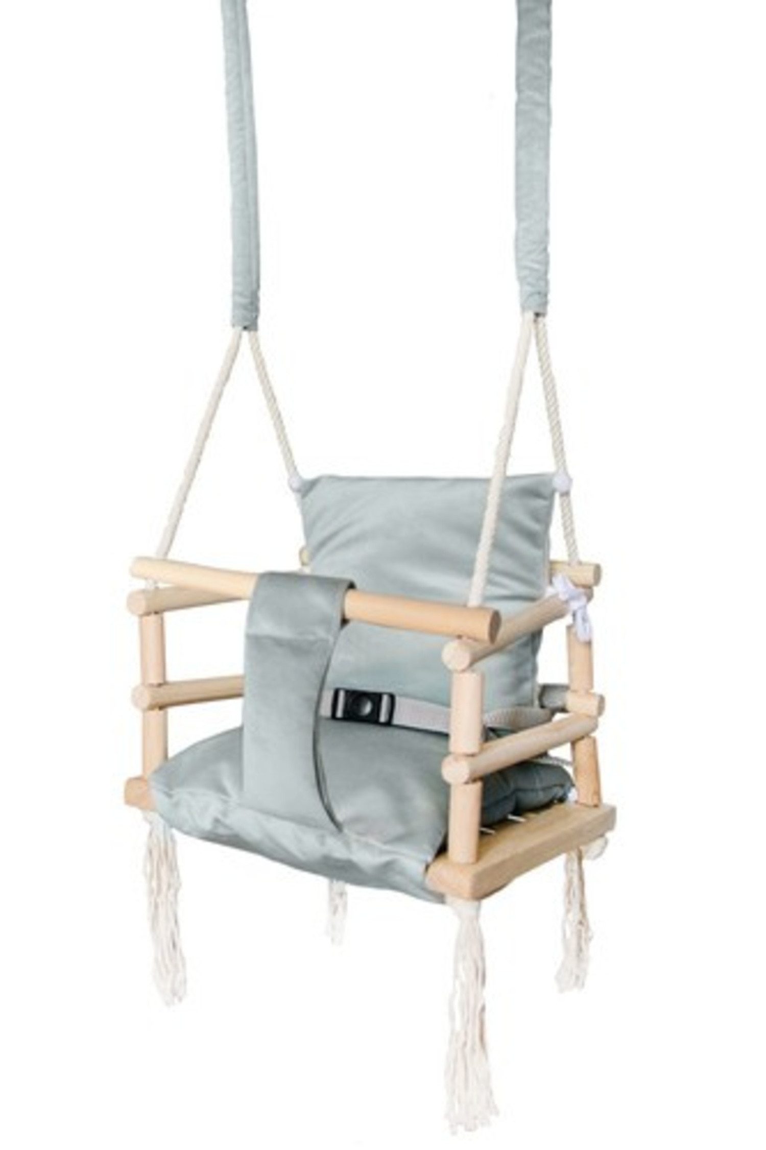 KRUZZEL Babyschaukelsitz Kinderschaukel Gartenschaukel (Spar-Set, 1-tlg), Weiches, samtiges Material, wasserabweisend, leicht zu reinigen