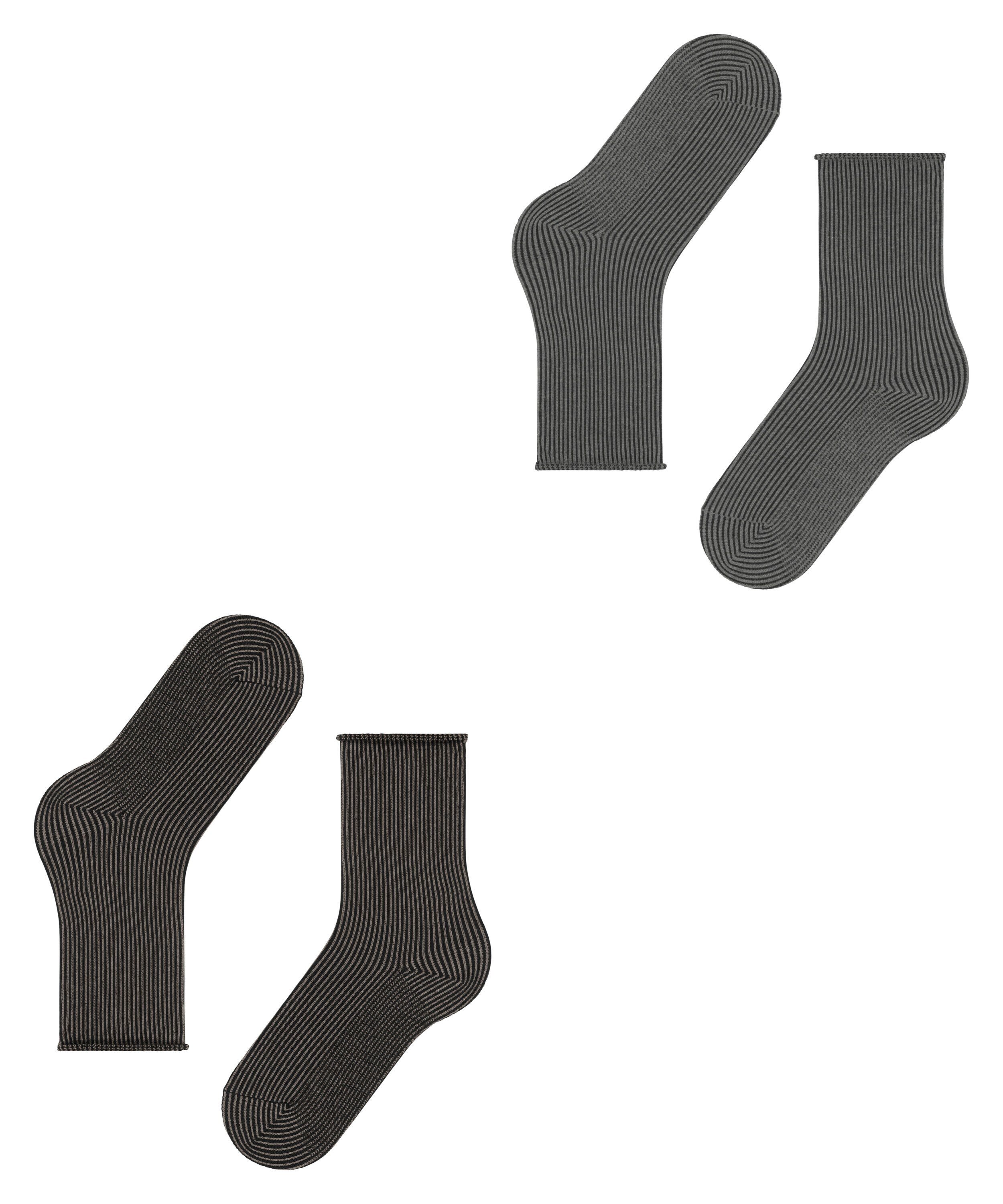 Vertical (0050) (2-Paar) 2-Pack sortiment Stripe Socken Esprit