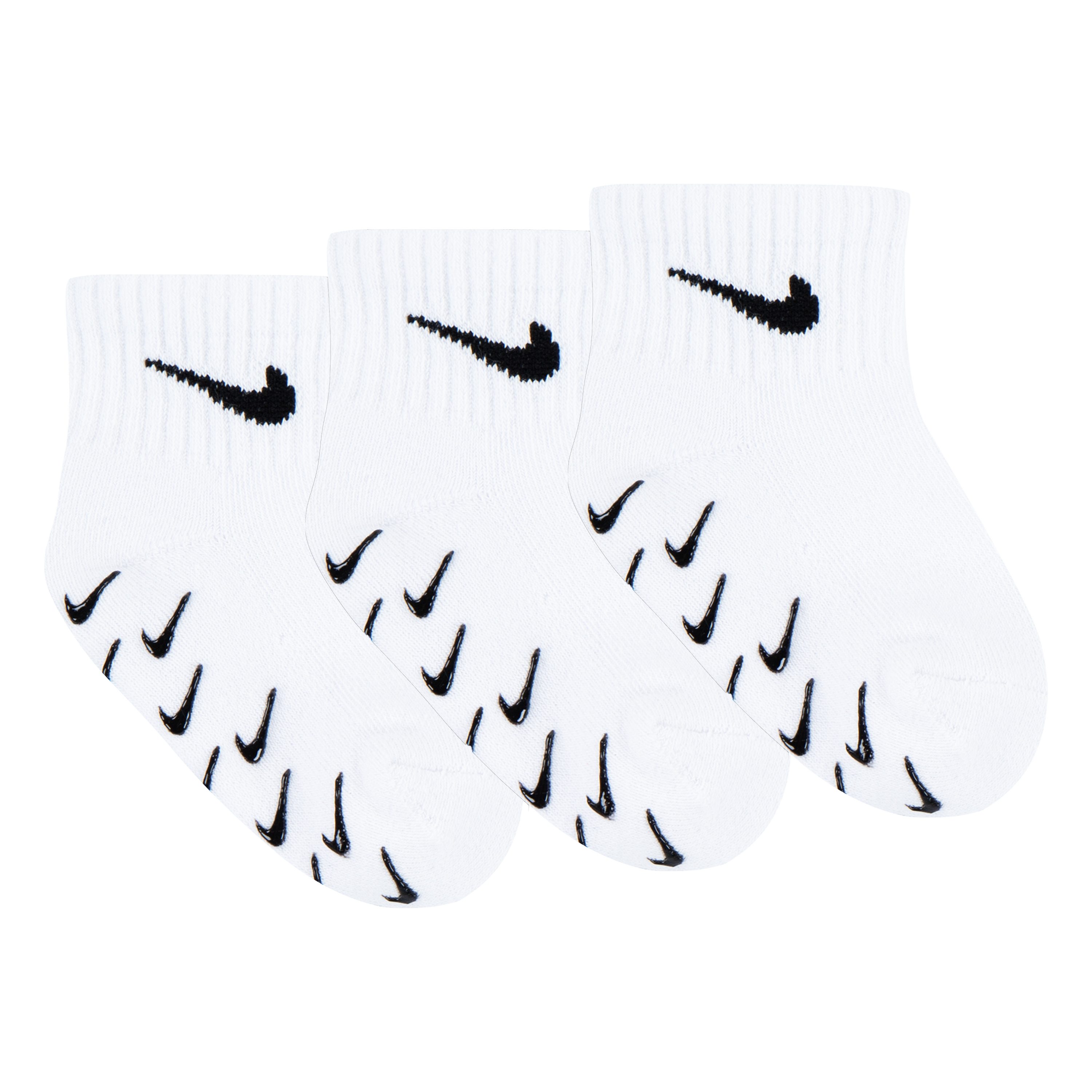 Nike Sportswear Socken NHN 3PK INF/TODD GRIPPER QTR S (3-Paar) für Babys, dreierpack, mit Elasthan-Anteil