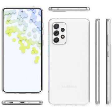 Nalia Smartphone-Hülle Samsung Galaxy A33, Klare Silikon Hülle / Extrem Transparent / Durchsichtig / Anti-Gelb