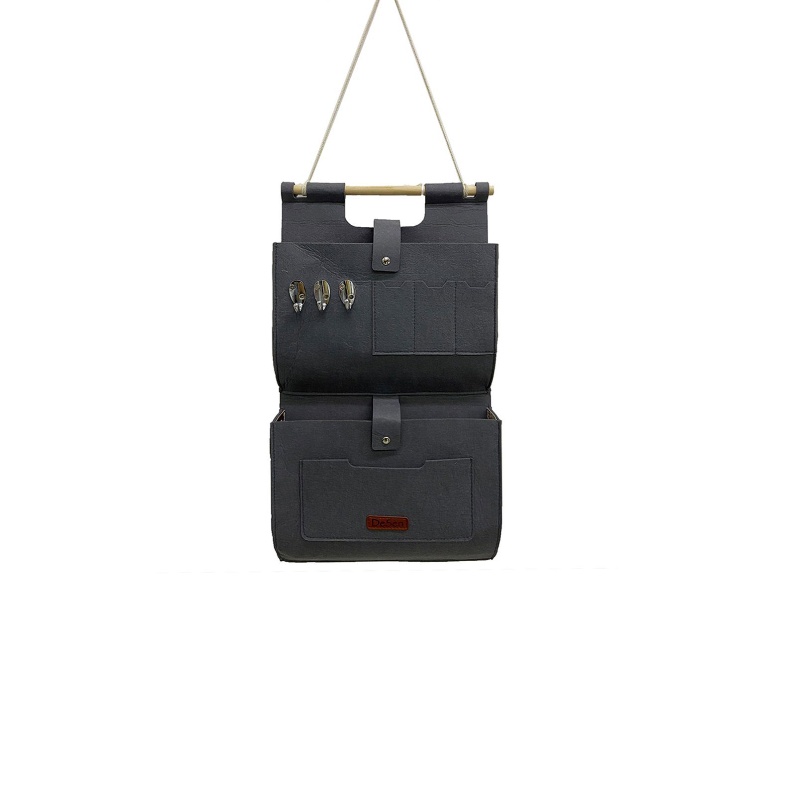 RAIKOU Хранилищаstasche Hängeorganzier für Tür und Wand / Wandtasche (für Garderobe,Bad, Küche), Multifunktionstaschen+3 Schlüsselanhänger