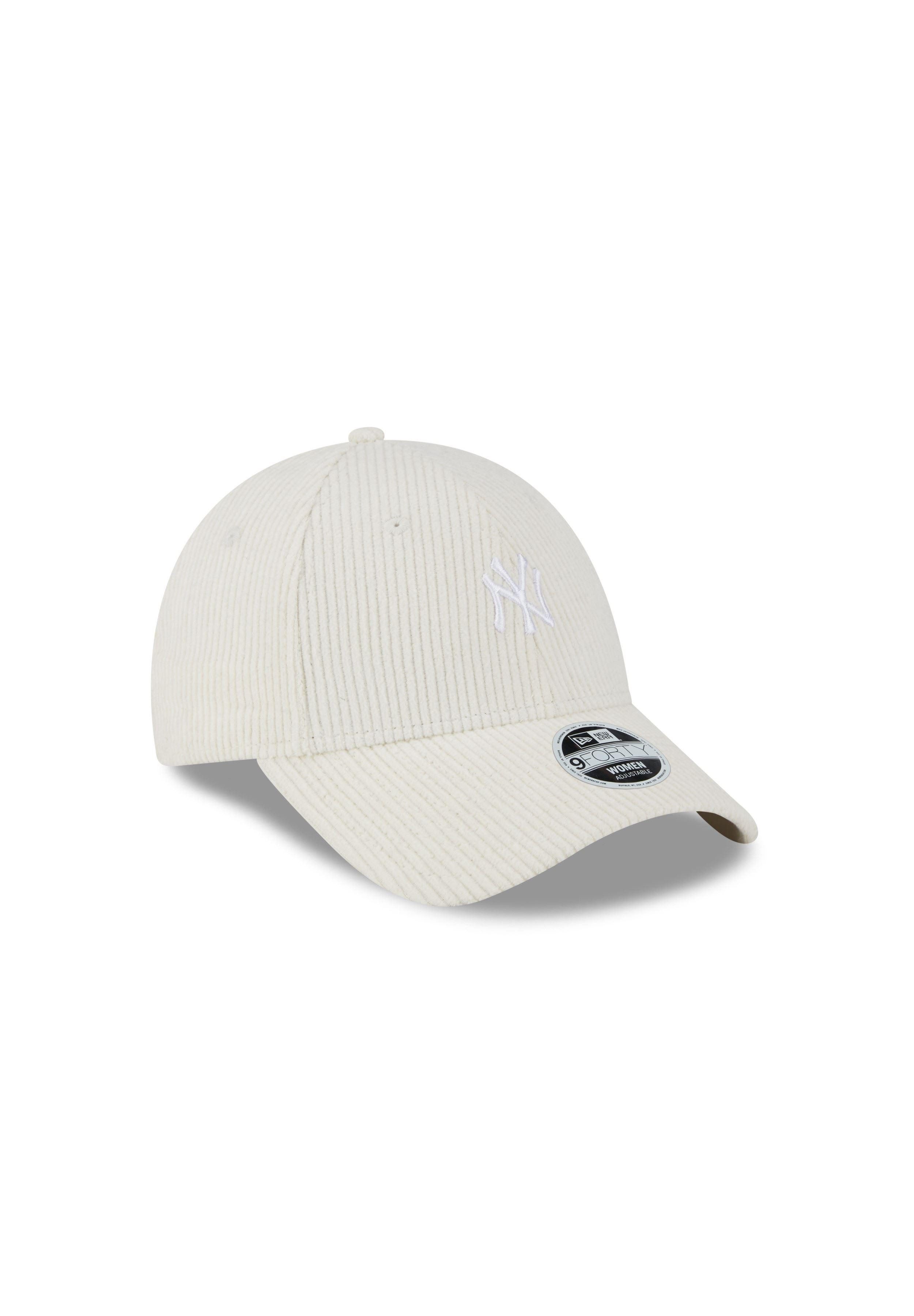 New Era Baseball Cap New York Yankees MLB Cord Off-White 9Forty Adjustable Women Cap New Er (1-St)