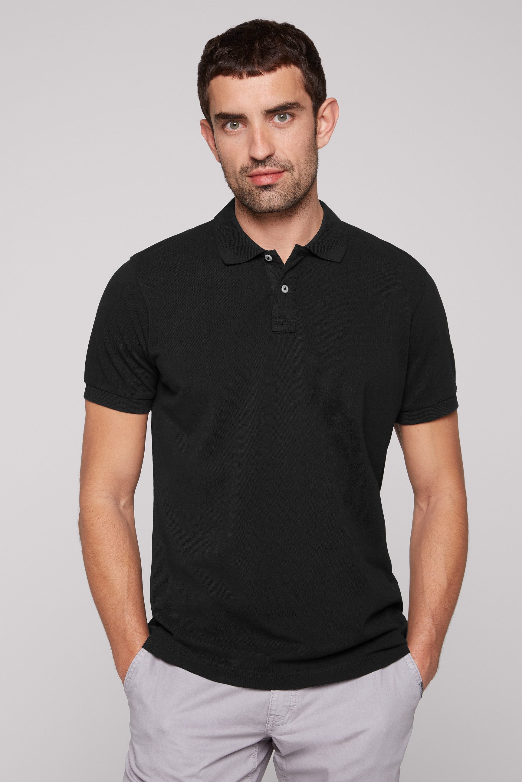 CAMP DAVID Poloshirt mit Seitenschlitze