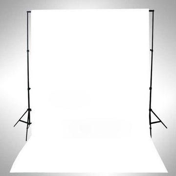 vidaXL Fotohintergrund Fotohintergrund Baumwolle Weiß 500 x 300 cm Fotostudio