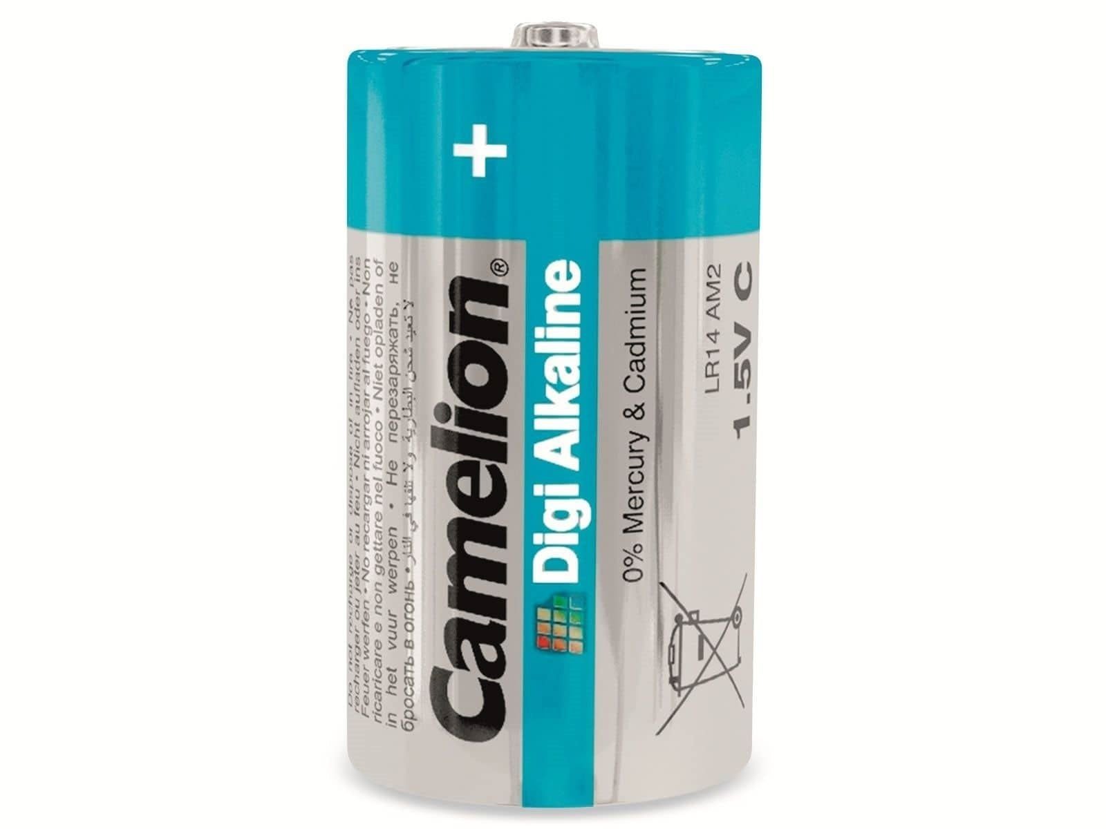 2 Baby-Batterie, Digi-Alkaline, CAMELION Batterie LR14, Camelion