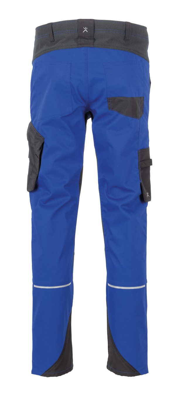 Planam Arbeitsbundhose PLANAM Herren Bundhose NORIT 4-Wege-Stretch Kornblau/Schwarz – Bild 4 von 4