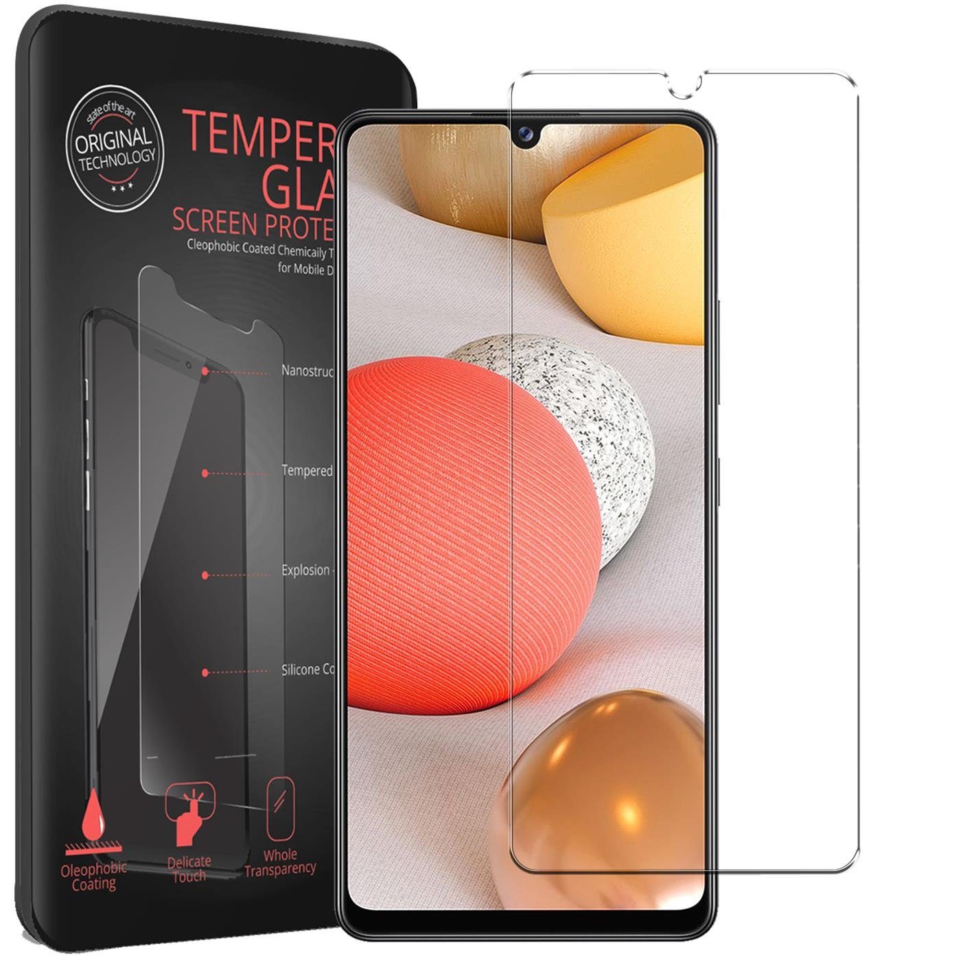 CoolGadget Schutzfolie Panzerfolie für Samsung Galaxy A32 5G, (9H Härtegrad, 2x Schutzglas, 1xReinigungset), Displayfolie Panzer Schutzfolie 2 Stück für Samsung A32 5G Glas Folie