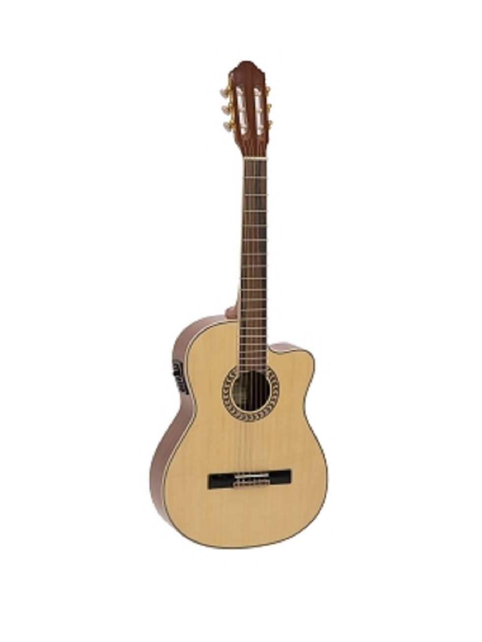 DIMAVERY Akustikgitarre CN-600 Klassikgitarre, natur, 4/4 Cutaway
