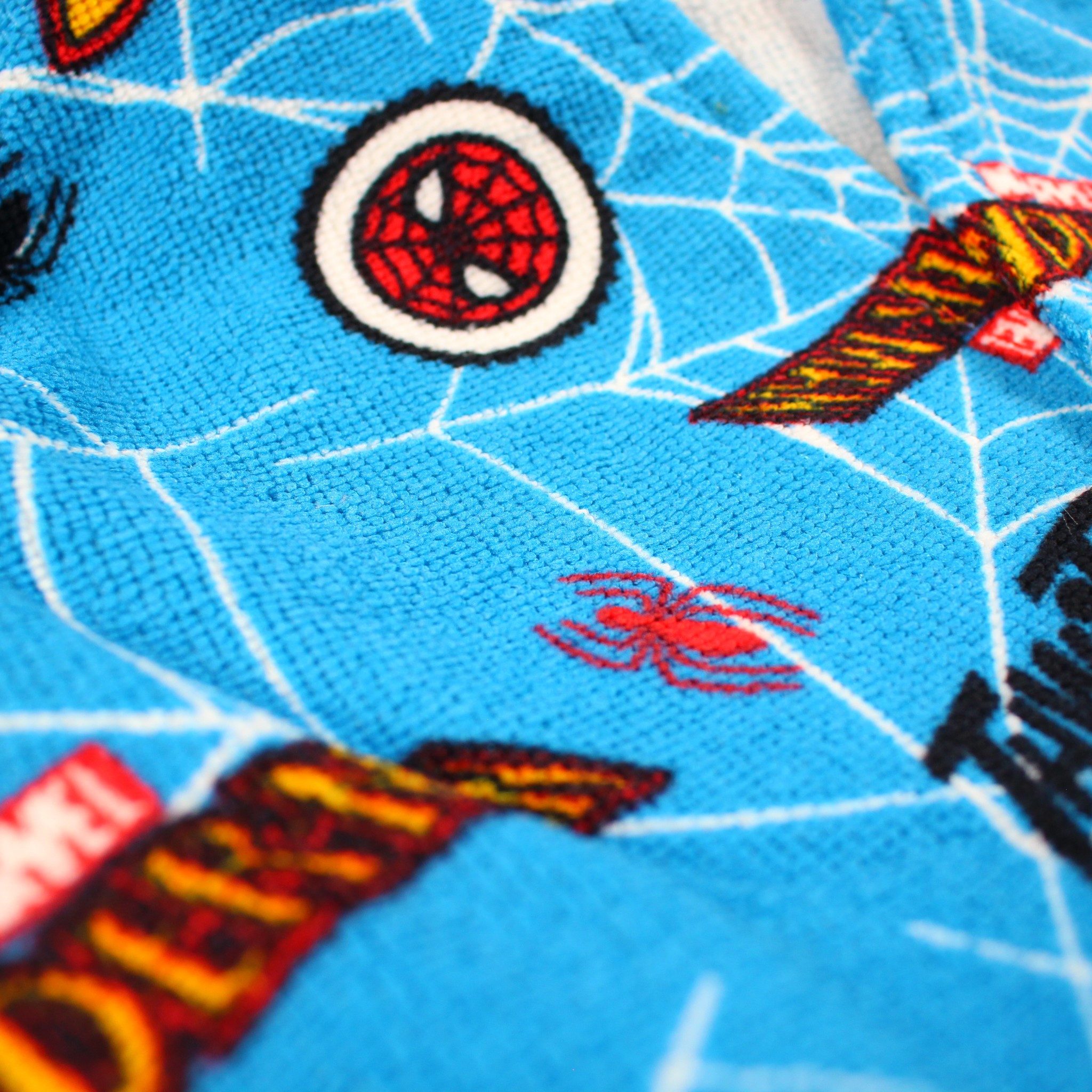 Spiderman Bademantel Spider-Man Kinder Bademantel Jungen und Mädchen, Kapuze