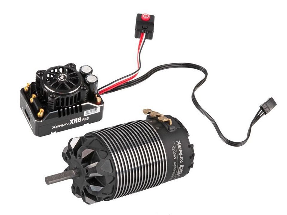 Hobbywing Hobbywing Xerun XR8 Pro G3 Combo + 4268SD-2200kV Brushlessmotor 1:8 RC-Fernsteuerung
