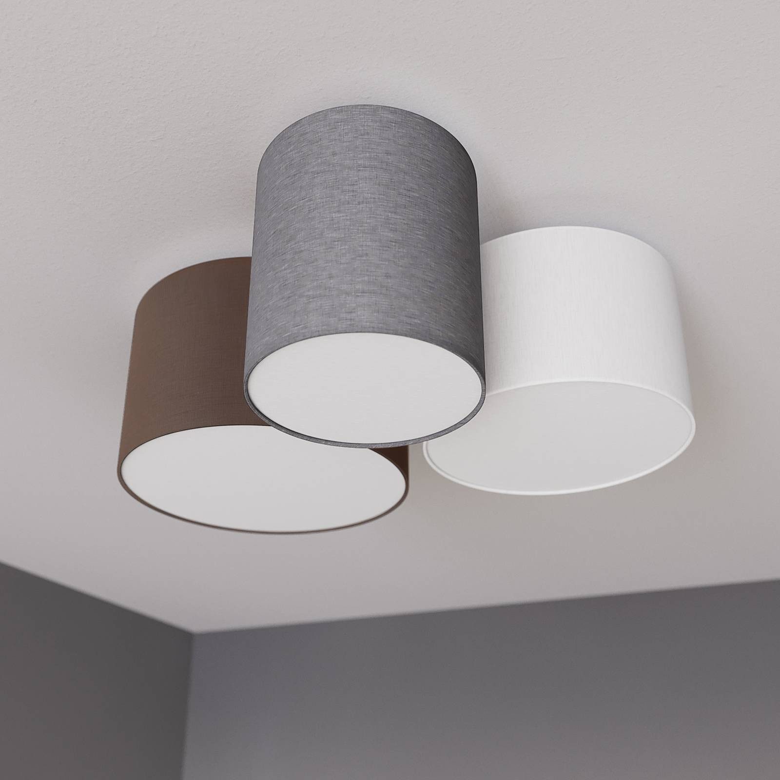 Lindby Deckenleuchten Laurenz, Alu IP20, 3 x 15 W